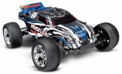TRAXXAS Rustler 2WD 1/10 RTR TQ Blue - w/o Battery & Charger