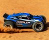 TRAXXAS Rustler 2WD 1/10 RTR TQ Blue USB - With Battery/Charger