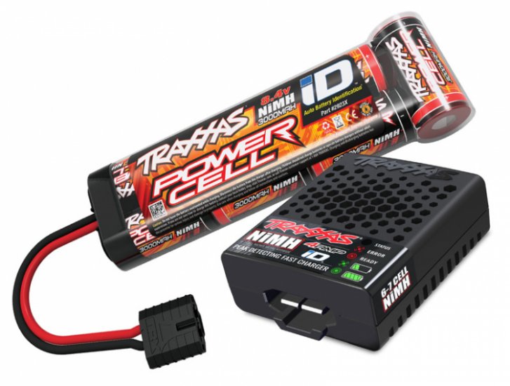 TRAXXAS Rustler 2WD 1/10 RTR TQ Red USB - With Battery/Charger - Click Image to Close