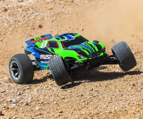(image for) TRAXXAS Rustler 2WD 1/10 RTR TQ EHD Green USB-C - With Battery/Charger