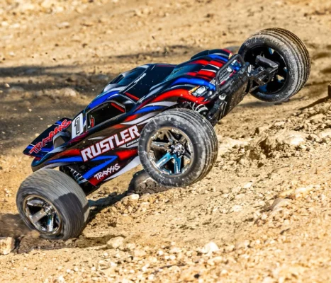(image for) TRAXXAS Rustler 2WD 1/10 RTR TQ BL-2s EHD Orange