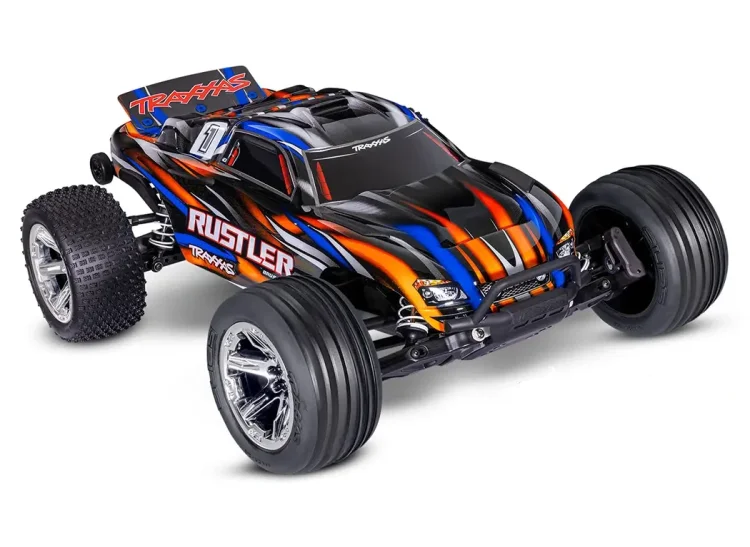 (image for) TRAXXAS Rustler 2WD 1/10 RTR TQ BL-2s EHD Orange