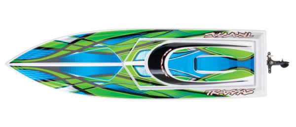 (image for) TRAXXAS Blast EP Boat RTR TQ Green with Battery & USB-C Charger