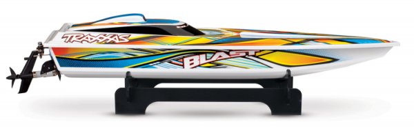 (image for) TRAXXAS Blast EP Boat RTR TQ Orange with Battery & USB-C Charger