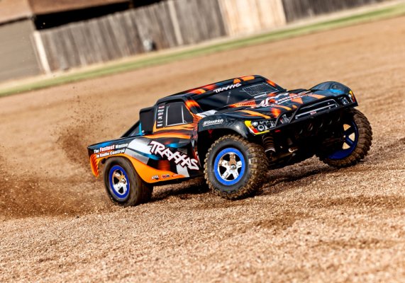 (image for) TRAXXAS Slash 2WD 1/10 RTR TQ Orange Clipless With Batt/Charger