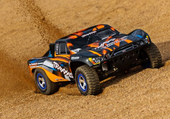(image for) TRAXXAS Slash 2WD 1/10 RTR TQ Orange Clipless With Batt/Charger