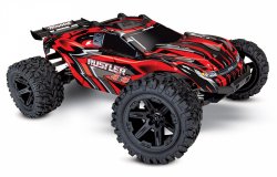 TRAXXAS Rustler 4x4 XL-5 1/10 RTR TQ with Battery & Charger Red
