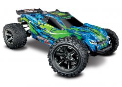 TRAXXAS Rustler 4x4 VXL 1/10 RTR TQi TSM Green NO Batt & Charger