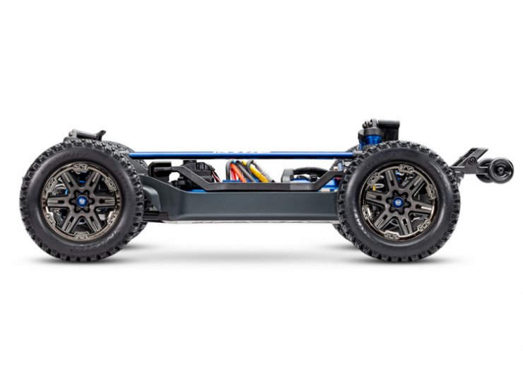 TRAXXAS Rustler 4x4 Ultimate VXL 1/10 RTR TQ Blue - Click Image to Close