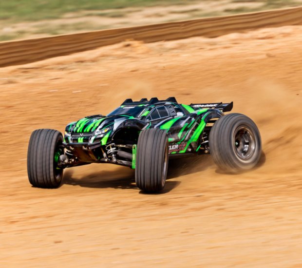 TRAXXAS Rustler 4x4 Ultimate VXL 1/10 RTR TQ Green - Click Image to Close