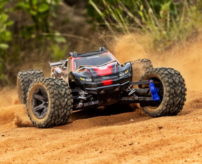 TRAXXAS Rustler 4x4 BL-2s 1/10 RTR TQ Red - Click Image to Close