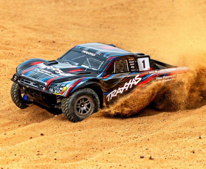 TRAXXAS Slash 4x4 1/10 RTR TQ BL-2s Red - Click Image to Close