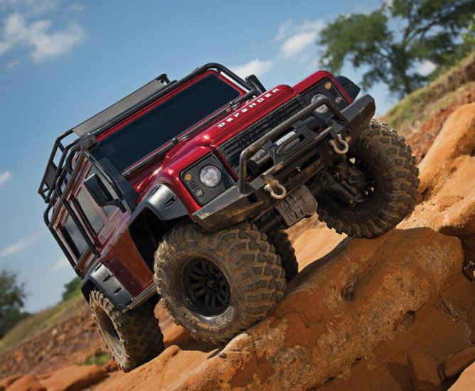 TRAXXAS TRX-4 Scale & Trail Crawler Land Rover Defender Red - Πατήστε στην εικόνα για να κλείσει