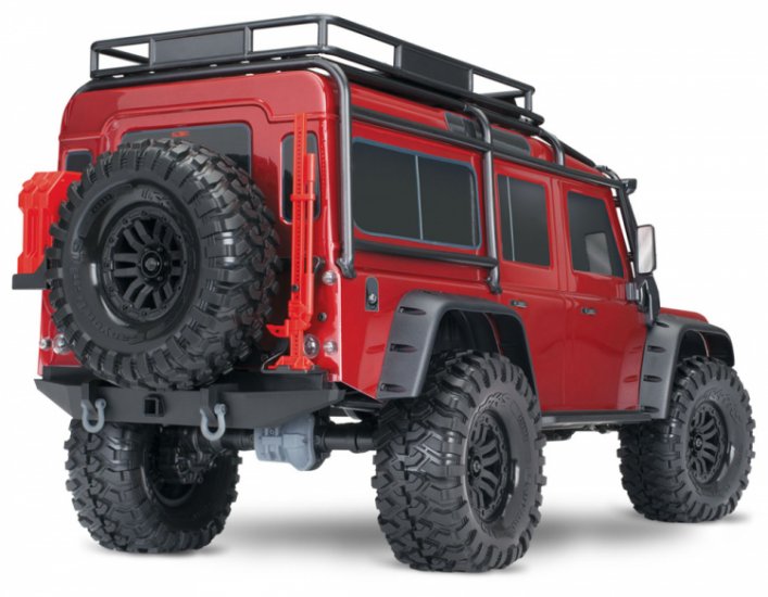 TRAXXAS TRX-4 Scale & Trail Crawler Land Rover Defender Red - Click Image to Close