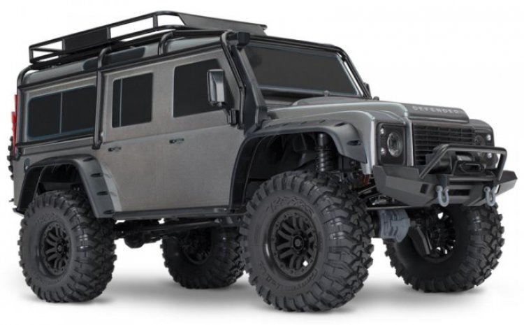 TRAXXAS TRX-4 Scale & Trail Crawler Land Rover Defender Silver - Click Image to Close