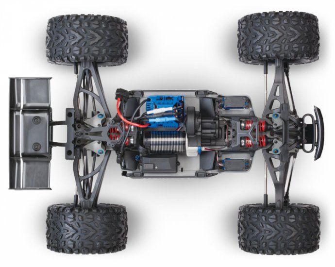 TRAXXAS E-REVO Brushless 4WD TQi TSM w/o Batt & Charger Purple - Πατήστε στην εικόνα για να κλείσει