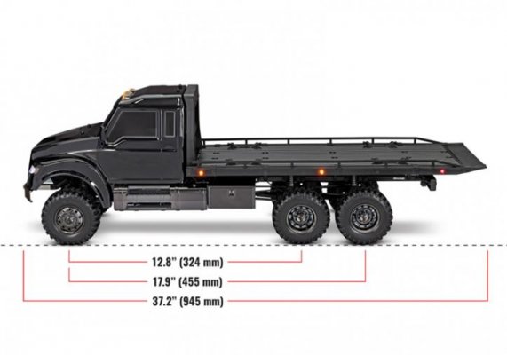 TRAXXAS TRX-6 Ultimate RC Hauler 6x6 TQi Black