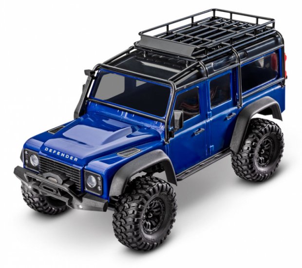 TRAXXAS TRX-4M 1/18 Land Rover Defender Crawler Silver RTR - Click Image to Close