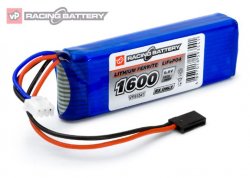 VAPEX Receiver Battery Li-Fe 6,6V 1600mAh Flat