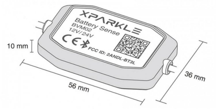 XPARKLE Battery Sense BT 12/24V - Πατήστε στην εικόνα για να κλείσει