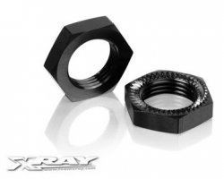 XRAY Wheel nut ribbed alu (2)