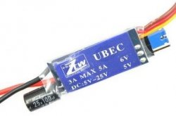 ZTW UBEC 3A 5/6V Voltage Regulator 2-6S