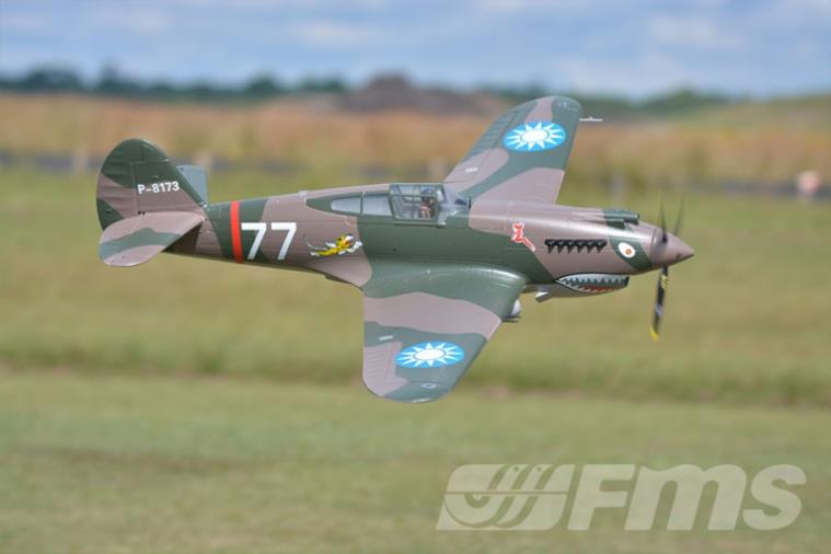 FMS P-40B 1400mm PNP - Click Image to Close