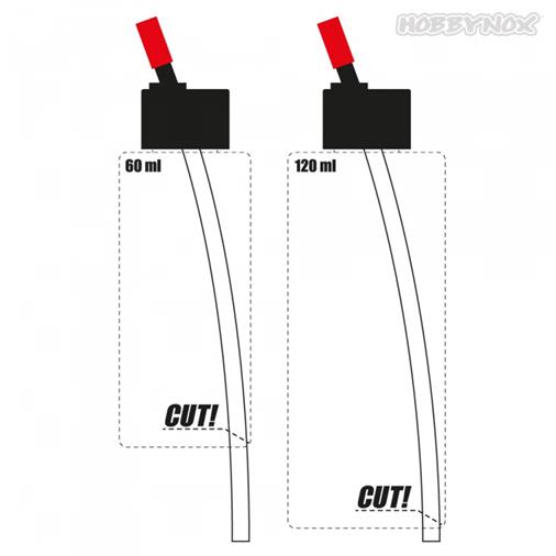 HOBBYNOX Airbrush Bottle Adapter for 60ml/120ml (1 - Πατήστε στην εικόνα για να κλείσει