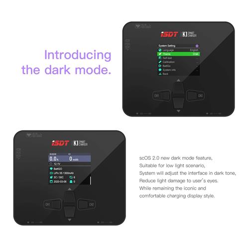 ISDT K1 Lipo Battery Balance Charger,1-6S AC 100W DC 2 x 250W - Click Image to Close