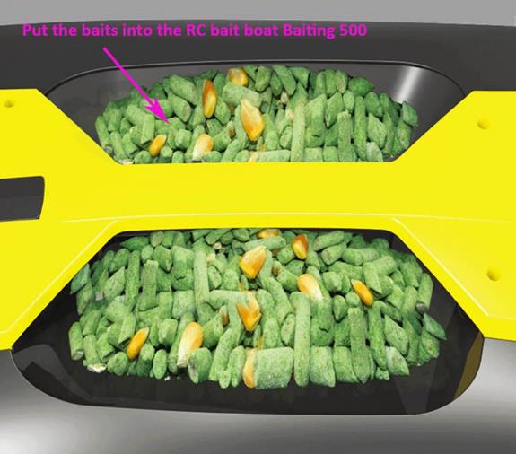 Joysway Baiting 500 Bait Boat RTR Grey - Click Image to Close