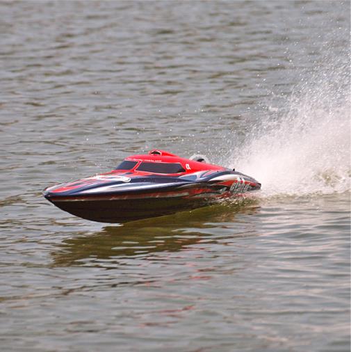 Joysway Alpha 1000mm Brushless V-Boat ARTR Red - Click Image to Close