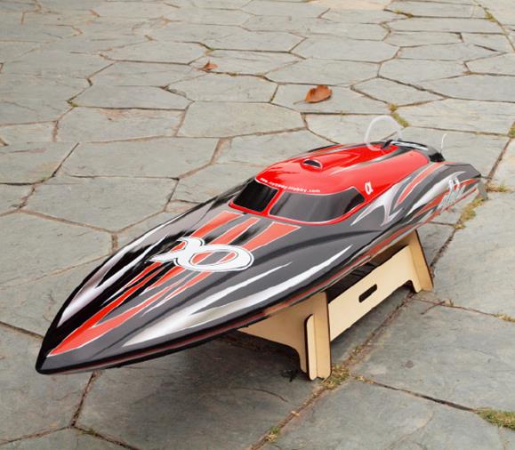 Joysway Alpha 1000mm Brushless V-Boat ARTR Red - Click Image to Close