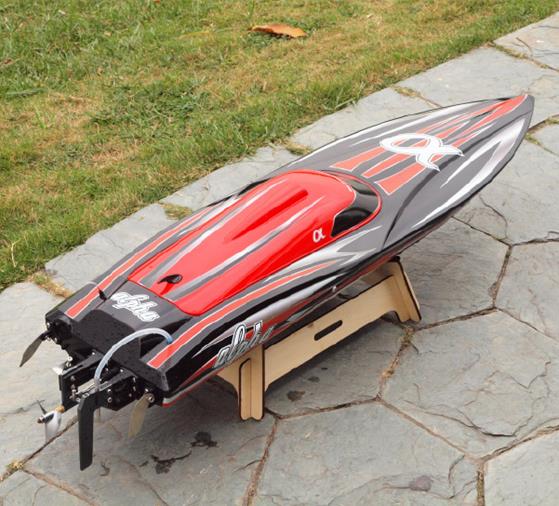 Joysway Alpha 1000mm Brushless V-Boat ARTR Red - Click Image to Close