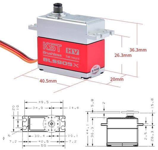 KST BLS915 V8.0 HV 25kg.cm 8.4V - Πατήστε στην εικόνα για να κλείσει