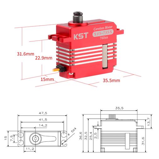 KST X15-755X 10.2kg.cm 8.4V 760 us - Πατήστε στην εικόνα για να κλείσει