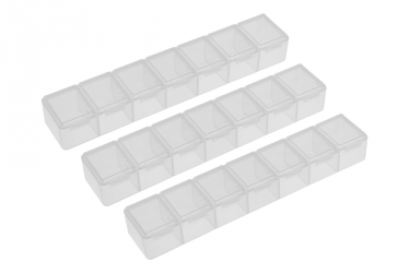 (image for) Koswork 7 Compartments Parts Box 165x34x25mm (3 sets)
