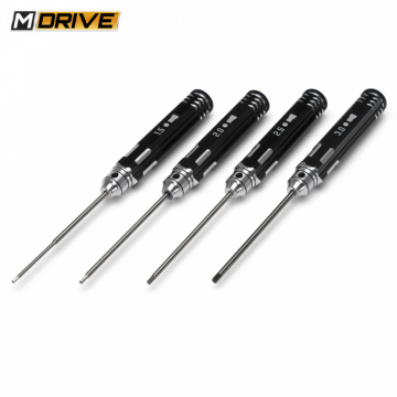M-DRIVE Allen Wrench Straight Hex Tool Set - 1.5, 2, 2.5 & 3mm