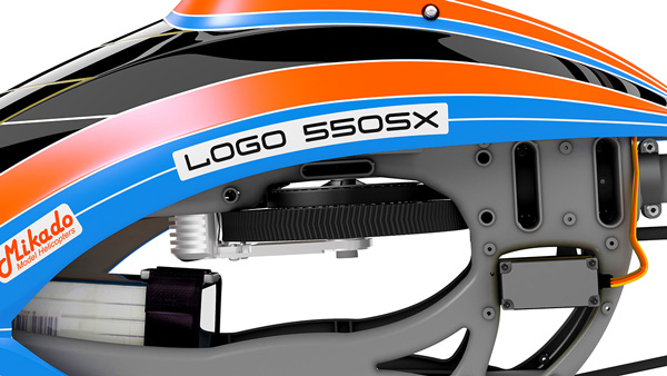 LOGO 550 SX Scorpion ESC/Motor/VBar NEO Combo - Click Image to Close
