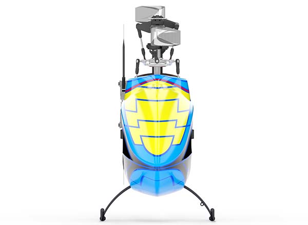 LOGO 480 XXtreme Scorpion motor combo, yellow/blau - Click Image to Close