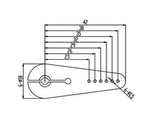 SAVOX Servo Horn Singel Alu High Torque 25T - Click Image to Close