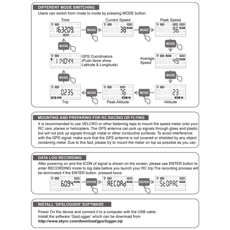 SkyRC GPS Speed Meter - Click Image to Close