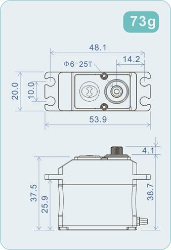 THETA RAZOR T1 NFC HV High-Speed, standard brushless servo - Πατήστε στην εικόνα για να κλείσει