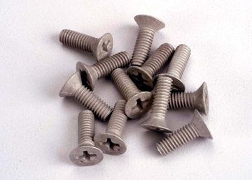 (image for) TRAXXAS (421948) Screws M4x12mm Alu Countersunk (12)