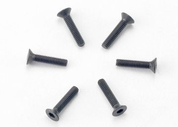 (image for) TRAXXAS (422526) Screws M2.5x12mm Countersunk Hex Socket (6)