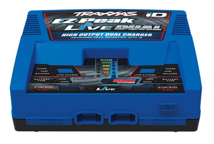 TRAXXAS EZ­Peak Live Dual 26A NiMH/LiPo Charger Auto iD - Click Image to Close