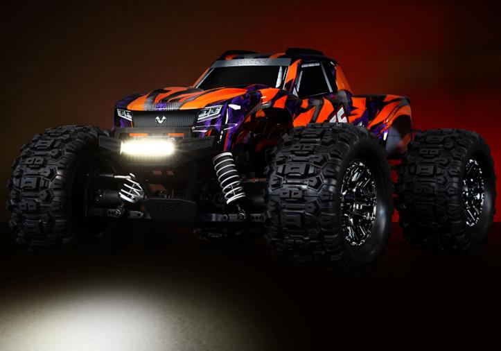 TRAXXAS LED Lights Front & Rear Bumper Complete Hoss 4x4 - Click Image to Close