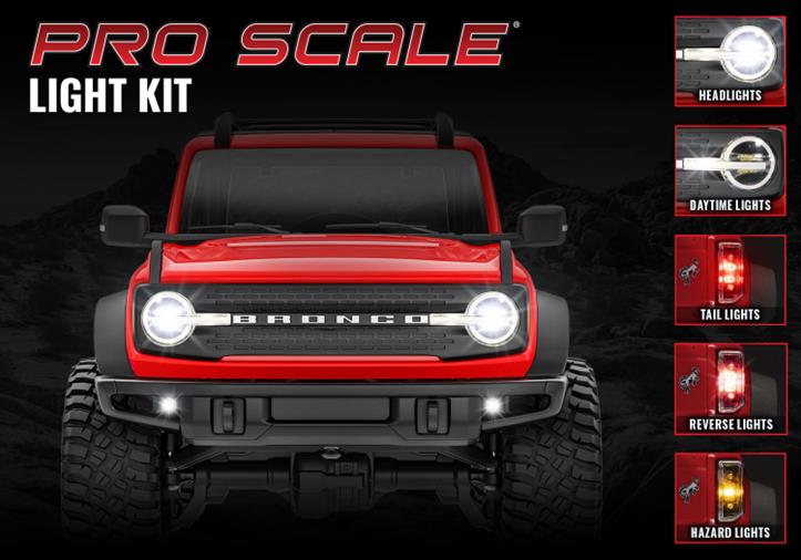 TRAXXAS LED Lights Front and Rear Kit Complete TRX-4M Bronco - Πατήστε στην εικόνα για να κλείσει