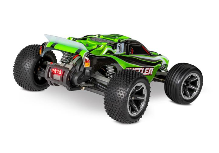 TRAXXAS Rustler 2WD 1/10 RTR TQ Green LED - With Battery/Charger - Πατήστε στην εικόνα για να κλείσει