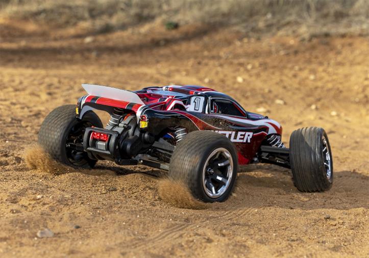 TRAXXAS Rustler 2WD 1/10 RTR TQ Green LED - With Battery/Charger - Πατήστε στην εικόνα για να κλείσει