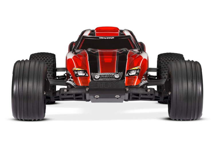 TRAXXAS Rustler 2WD 1/10 RTR TQ Red USB - With Battery/Charger - Click Image to Close